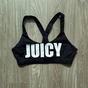 Juicy Couture Black and White Sports Bra
